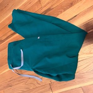 XS Tall Figs Yola Skinny Scrubs- Hunter Green